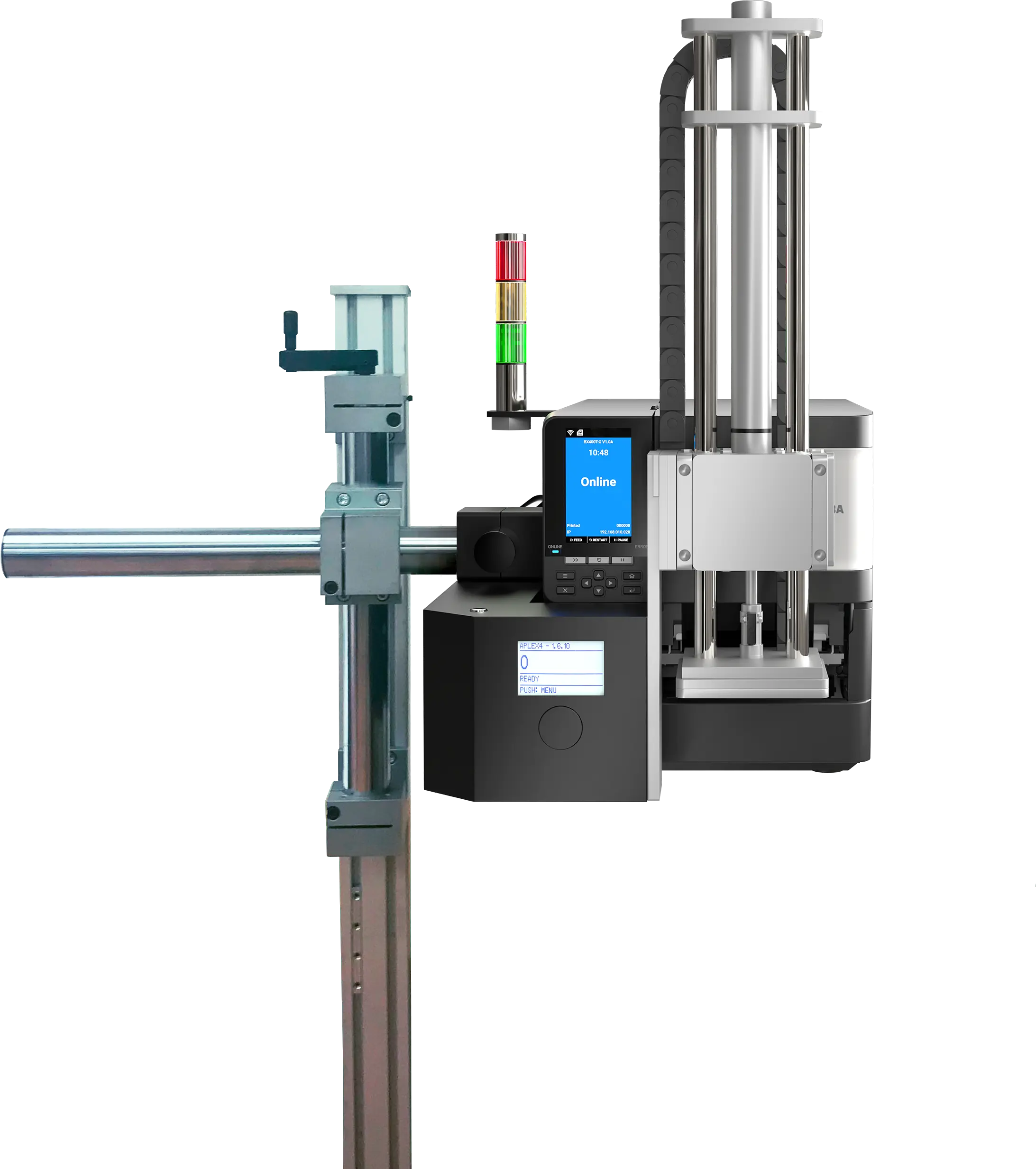 APLEX4, etiquetadora automática industrial de 4 pulgadas con impresora Toshiba BX410T