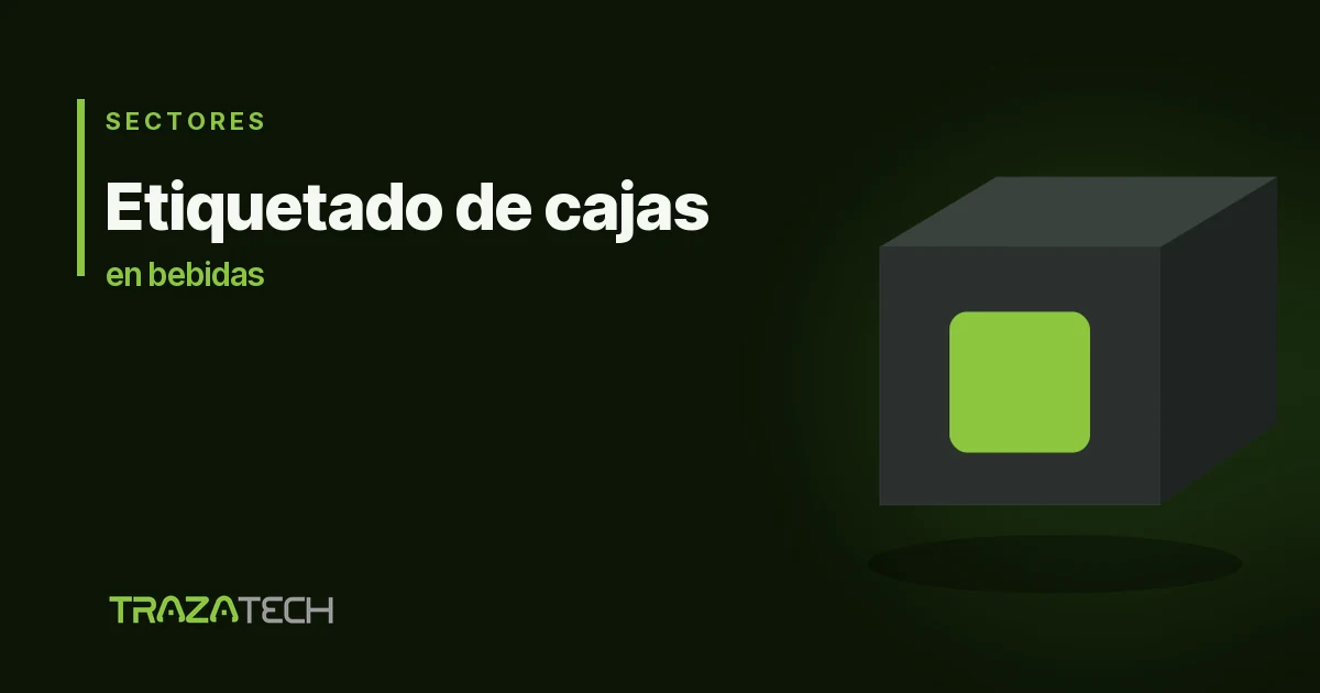 Etiquetado de cajas en el sector de bebidas